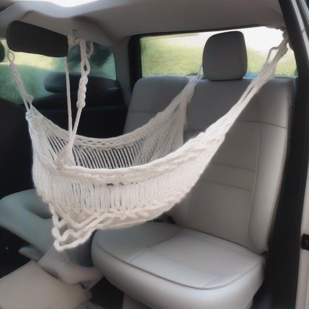 How to Knit a Hammock for Your Car